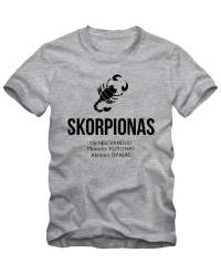 Skorpionų stichija planeta Akmuo